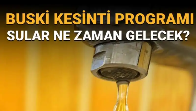 Bursa Nilüfer’de Sular Ne Zaman Gelecek? İşte BUSKİ Su Kesintisi Programı