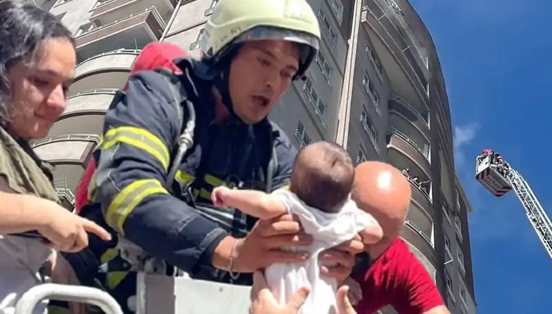 Kayseri'de 14 Katlı Binada Korkutan Yangın: Panik Anları