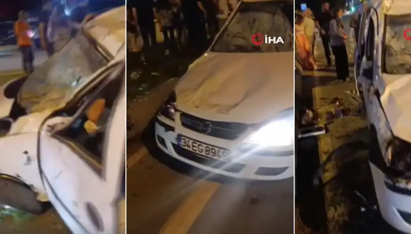 İstanbul'da Sahil Yolunda Şans Eseri Ucuz Atlatılan Kazanın Detayları