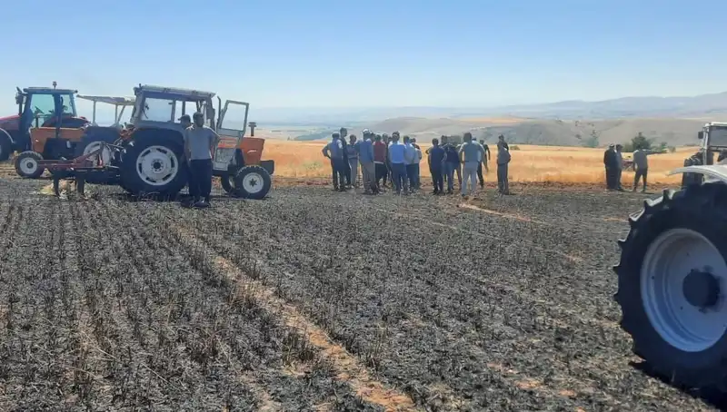 Yozgat’ta 100 Dönüm Tarım Alanı Kül Oldu: Çiftçiler Endişeli!