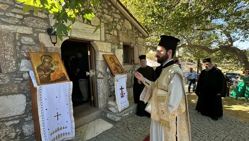 Bozcaada'da Renkli Aya Paraskevi Günü Ayini Gerçekleşti