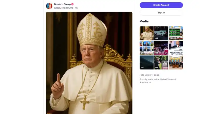 Trump, Papalık ile Buluştu: Kendi Fotoğrafını Paylaşarak Gündemi Salladı