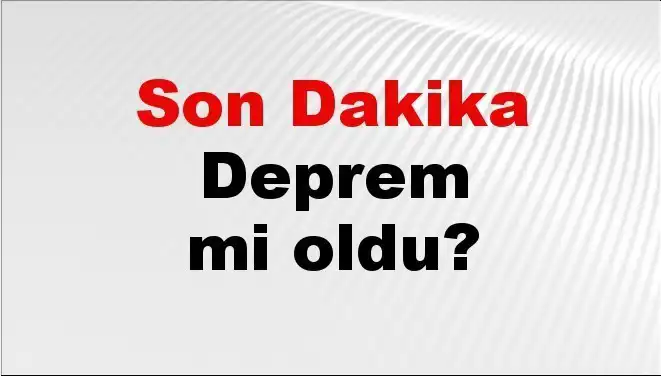Antalya'da Son Dakika Depremi: 13 Mayıs 2025 Gelişmeleri